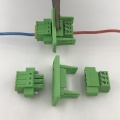 3 pin spring through wall plug-in terminal block