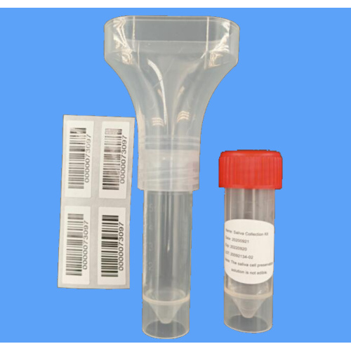 Kit de coleta de amostra de Dna de saliva