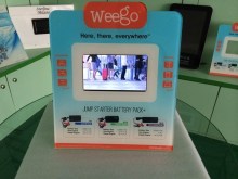 Acrylic Pop Display with LCD Video Screen Digital Photo Frame