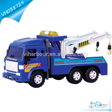 37cm Friction Police Wrecker Plastic Tow Truck Toy