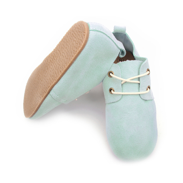 Cyan New Styles Fashion Leather Kids Rubber Oxford Shoes