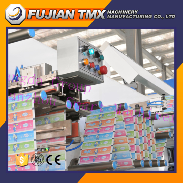 Low noise big waist band baby diaper making machine