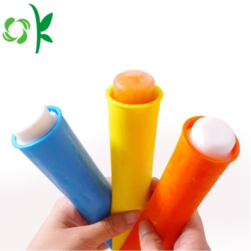 Silicone Ice Pop Popsicle khuôn mẫu với nắp bán buôn