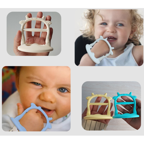 Venda por atacado braceletes de brinquedo de dentição silicone teether