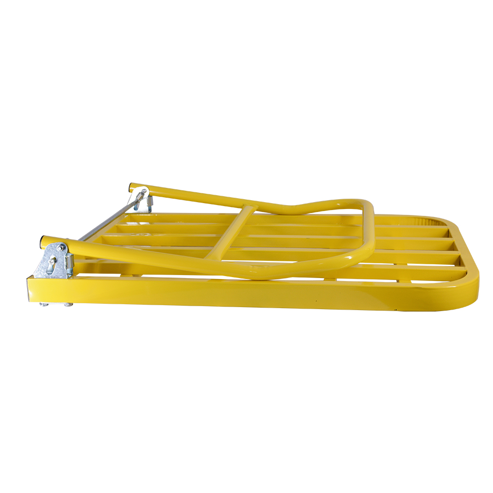 Plataforma de carrinho de carrinho de aço amarelo de aço