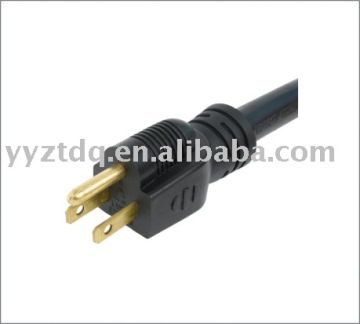 power cable with plug male plug power cord set