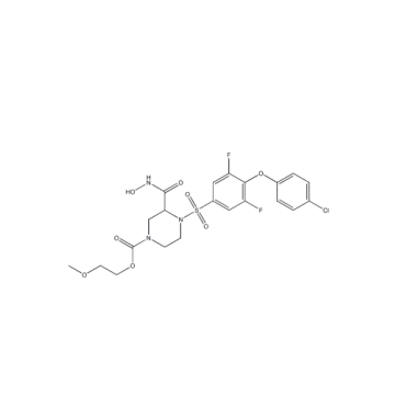 2 - Metoxietil 4 - ((4- (4-clorofenoxi) -3,5-difluorofenil) sulfonil) -3- (hidroxicarbamoil) piperazina-1-carboxilato de 1224964-36-6