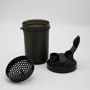 500ml plastic strainer mesh easy shaking water bottle