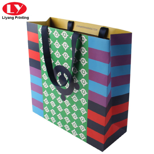 Custom Colorful Paper Shopping Bag Printing