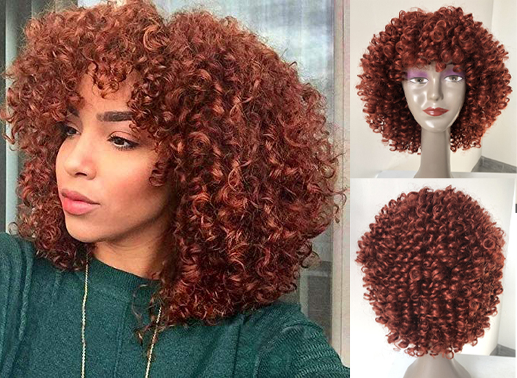 wholesale synthetic wig for africa ombre machine jumbo blonde bob headband hair grey color kinky short deep wig afro wigs curly