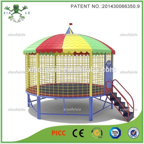 Household Round Trampoline With Tent Roof