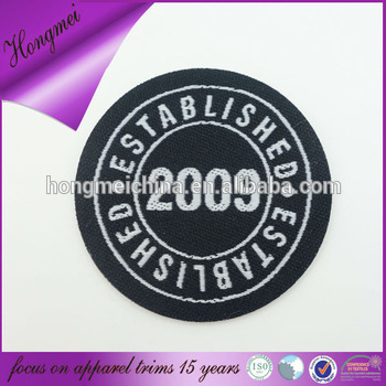 Particular year circular woven patch