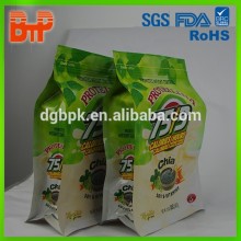 square flat bottom quad seal bag pouch