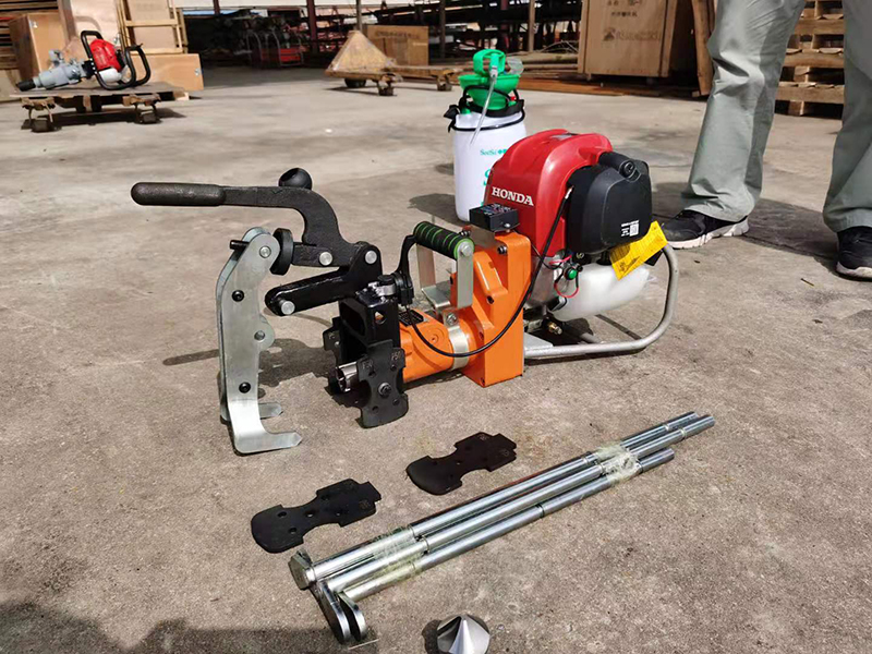 portable rail drilling machine