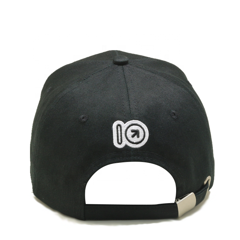 Hot Sales Wholesale Solid Color 100% Cotton Embroidery Baseball Cap with Metal Buckle