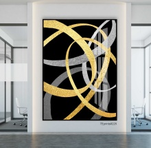 Wholesale Modern Abstract Art for Living Room Walls: Porcelain & Resin Paintings