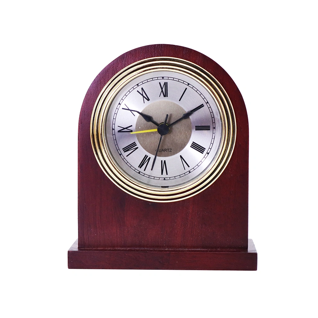 Hotel Guest Room Bedside Solid Wood Table Quartz Clock