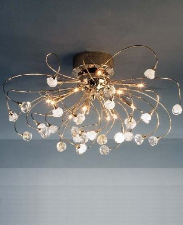 Glass modern ceiling light