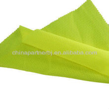 Fluorescent tricot mesh polyester fabric