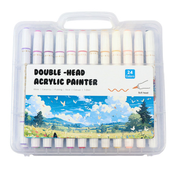 Custom Acrylic Double Headed Markers 24-Pack