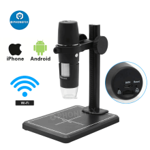 Digital Microscope Camera 8 LED Lights Magnifier WiFi Endoscope