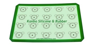 Baking Liner Silicone Baking Mat fiberglass mat with bear pattern