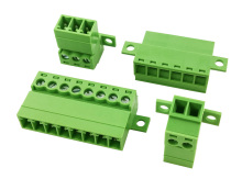 3.5MM pitch solderless butt plug-in male terminal connector with fixed
