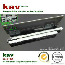 touch open double wall drawer system