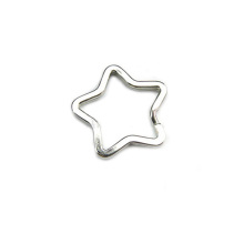 Fashion High Quality Metal Supplie Heart Shaped Split Key Ring