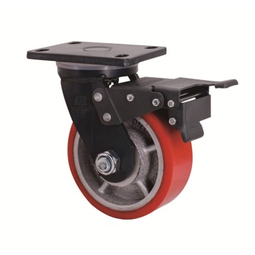 Extra Dely Duty Iron Core Caster Caster Wheel 4inch 1100 кг