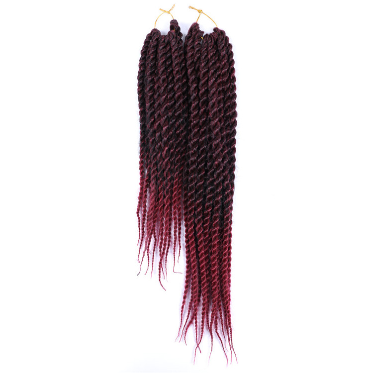 14inch 18inch Thick Senegalese Twist Braids Crochet Hair Prelooped  Braids Synthetic Extension 12Strands/pack