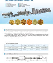 Fried Wheat Flour Snacks Process Line