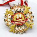 Custom Circular Feature Rotating Marathon Medal