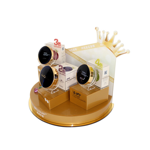 APEX Beauty Store Gold Makeup Display Rack