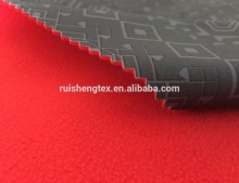 75D printed 4 way stretch fabric bonded tpu bonded fleece for jacket