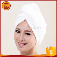 Microfiber Hair Towel Turban Wrap - White - 1 Pack