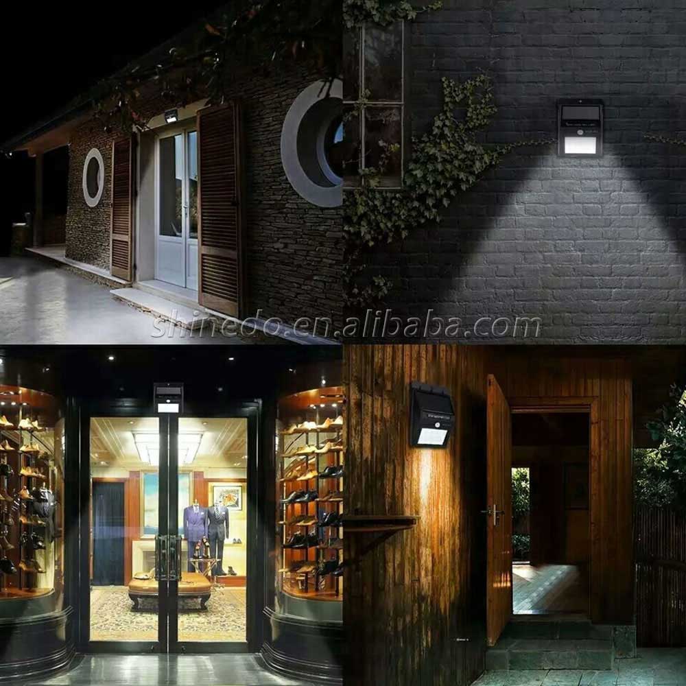 New Arrival Super Bright Waterproof Outdoor Led Solar Sensor Wall Light For Garden, Garage, Pathway