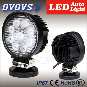 OVOVS factory cheap 12v round off road driving light 27w led work light for tractor