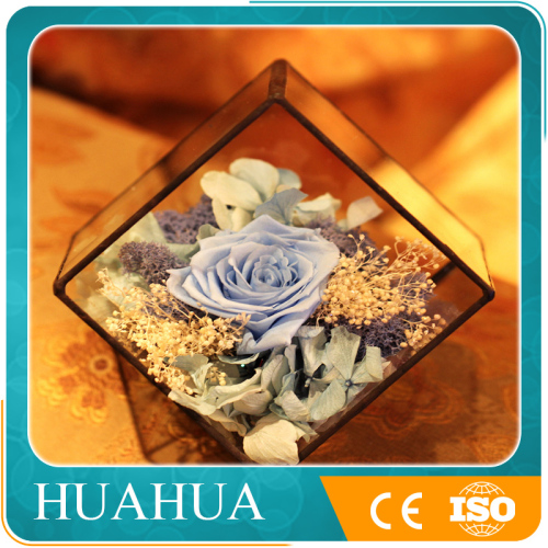 single rose flower acrylic box preserved flowers