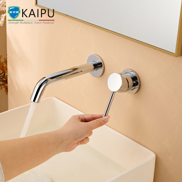 Wall concealed faucet for basin