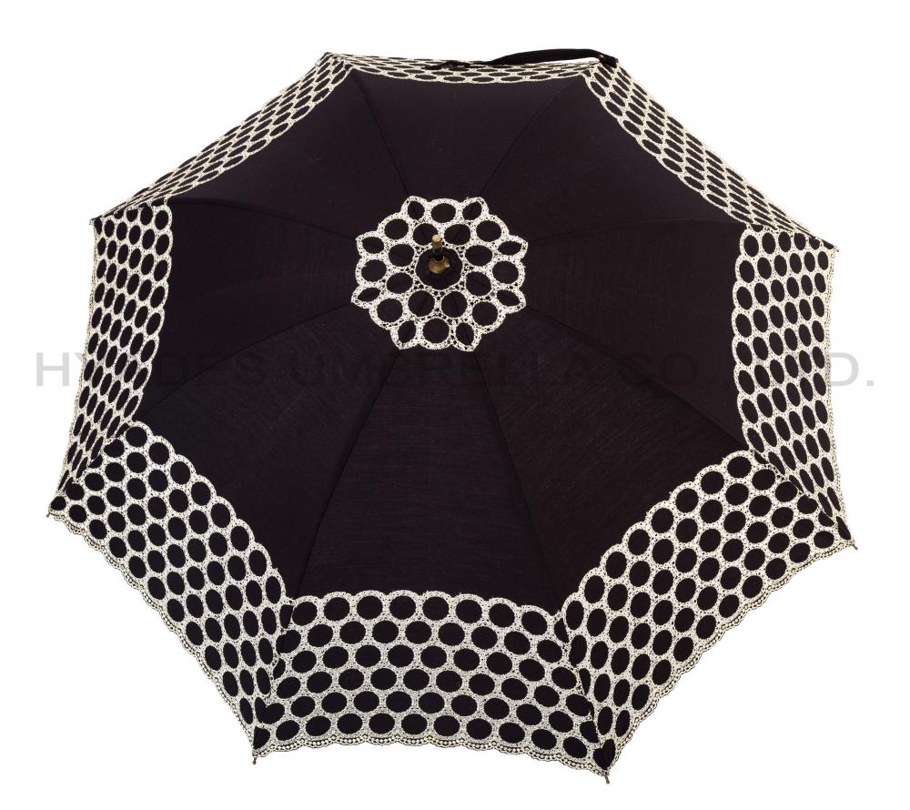 Embroidered Vintage Stick Umbrella