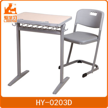 Customized modern ergonomic adjustable school desk and chair