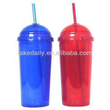 LAKE wholesale colored plastic drinking cups with straws