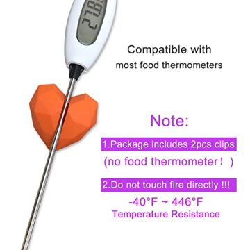 Clip de olla termómetro de caramelo para hacer soporte libre de manos