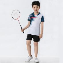 Badminton shirt for boys in functional fabric