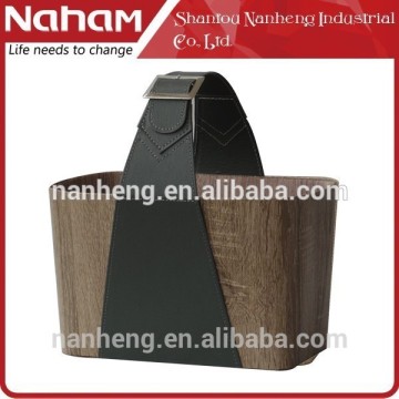 NAHAM wholesale wooden large storage baskets with handles
