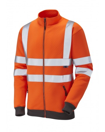 Hi Viz Hooded Sweatshirt Workwear Jacket