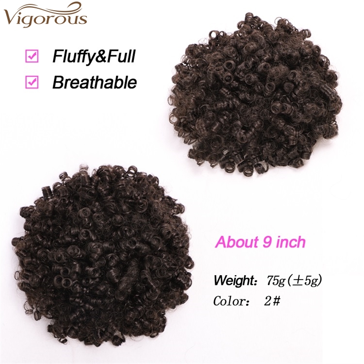 Vigorous Cheap Wrap Drawstring Puff Ponytail African American Afro Short Kinky Curly Bun Hairpin Hairpiece Hair Accessories