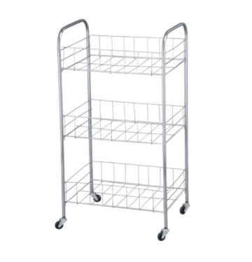 Large capacity metal storage cart