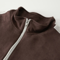 Manteau zip en daim hivernal automne